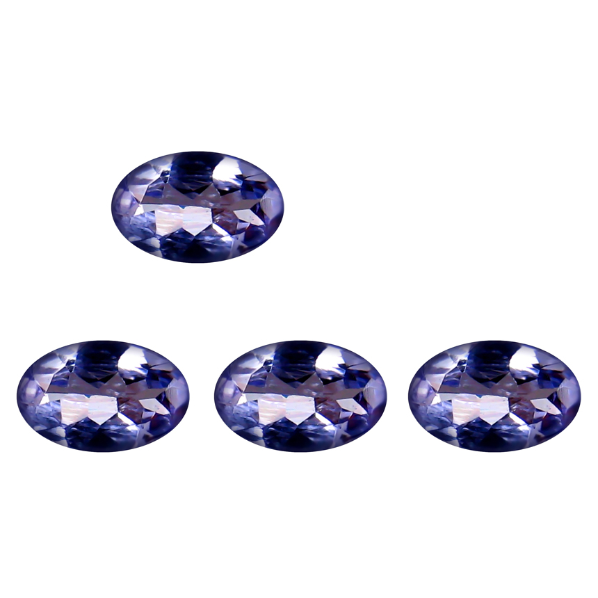 1.09 ct AWESOME 100% NATURAL PURPLE PINK COLOR (5 X 3 MM) TANZANITE - Picture 1 of 1